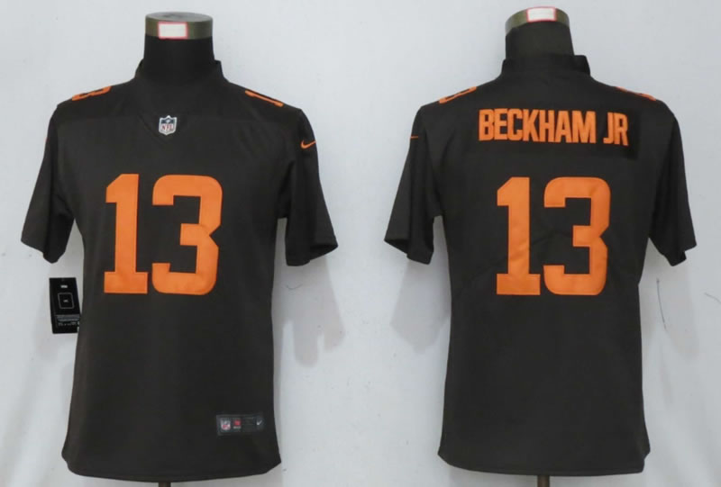 Women Nike Cleveland Browns 13 Beckham jr Brown lternate Vapor Limited Jersey,We sell and wholesale Women Nike Cleveland Browns 13 Beckham jr Brown lternate Vapor Limited Jersey on line form chian!